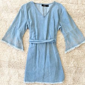 Unique Long Sleeve Denim Dress